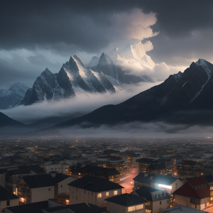熬夜，下雨