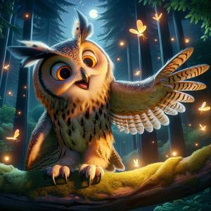 Nana del Búho real europeo (Bubo bubo)