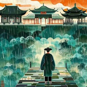 雨落旧亭台