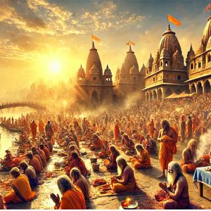 Maha Kumbh Mela | महाकुंभ मेला: आध्यात्मिक उत्सव, विशाल संगम, पवित्र स्नान।