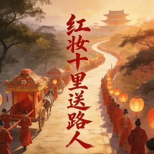 红妆十里送路人