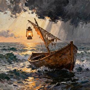 风雨中独自闯荡