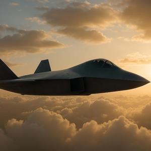 Stealth fighter jet