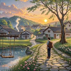 炊烟里的故乡-肖德应