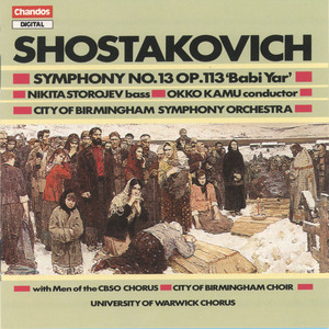 Symphony No. 13 in B-Flat Minor, Op. 113, "Babi Yar": I. Babi yar. Adagio