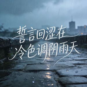 誓言回涩在冷色调阴雨天