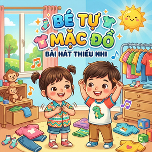 Bé tự mặc đồ