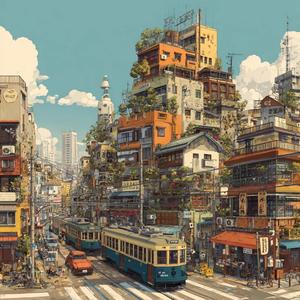 夕暮れに灯るチルライト