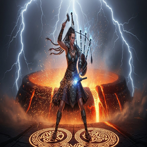 Snowbound Wolf of the Highlands