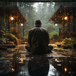 Sesión De Meditación Y Yoga De La Lluvia