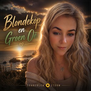 Blondekop En Groen Oë