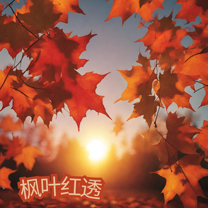 枫叶红透