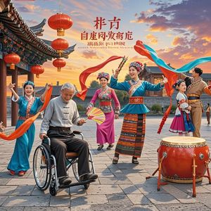 广场上的民族风