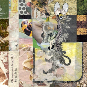 Plastové žluto​-​černé pruhy mihotající se v odlesku kobercové polopouště