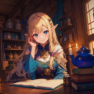 エルフのアトリエ（癒し、ヒーリング、平穏な暮らし、ファンタジー）