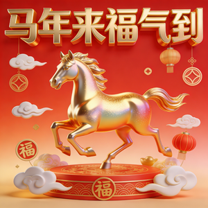 马年来福气到