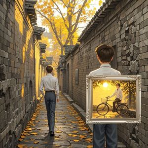 枯叶巷口的温度