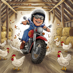 Meine Oma fährt im Hühnerstall Motorrad (Techno Version)