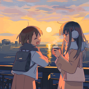 誕生日の夕焼け(生日的晚霞）