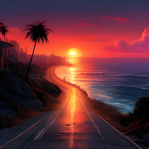 輝く夕暮れへ
