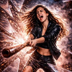 Spiegelbild aus Scherben