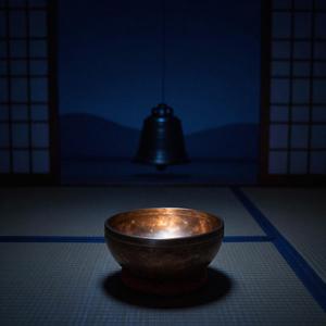 Moonlit Zen Courtyard — Orin & Cricket Harmonics