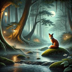 The Whisper of the Wind and the Fox in the Moonlight（風の囁きと月影の狐）