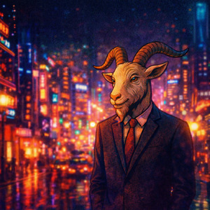 ネオンが滲む街