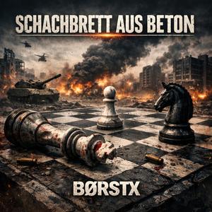 Schachbrett aus Beton