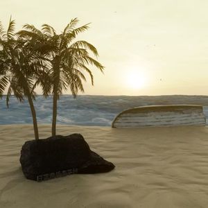 日落黄昏海平面