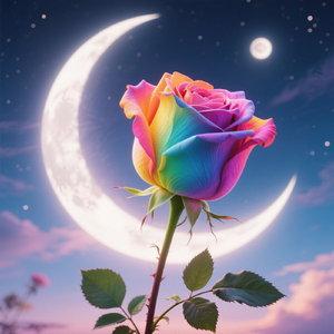 Rainbow rose