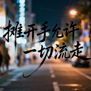 摊开手允许一切流走