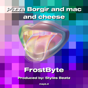 Pizza Borgir and mac and cheese