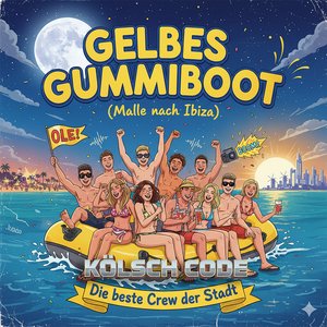Gelbes Gummiboot