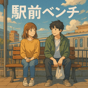 駅前ベンチ