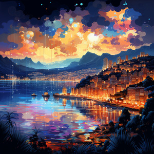 Soothing Bay's Embrace