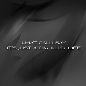 What Can I Say It's Just a Day in My Life