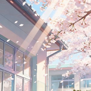 校舎角の光と君