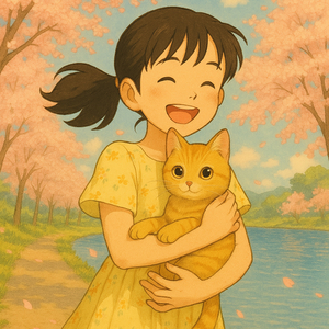 벚꽃 아래, 우리 둘