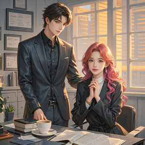 霸道总裁爱上染头发的我