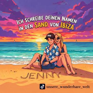 Ich schreib deinen Namen in den Sand von Ibiza