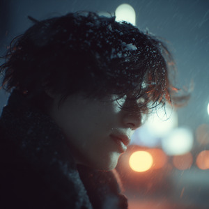 冷たい風が頬を裂く