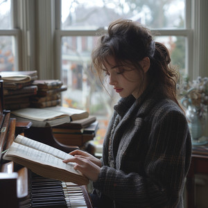 Cadencia Del Día De Trabajo Melódico Del Piano