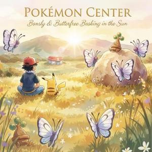 Bonsly and Butterfree basking in the sun  (Pokemon Center)