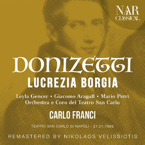 Lucrezia Borgia, A 41, IGD 46, Act II:"La gioia de' profani" (Voci, Gennaro, Orsini, Liverotto, Vitellozzo, Petrucci, Gazella, Gubetta, Lucrezia)