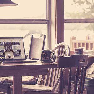 柔和的在家工作时刻