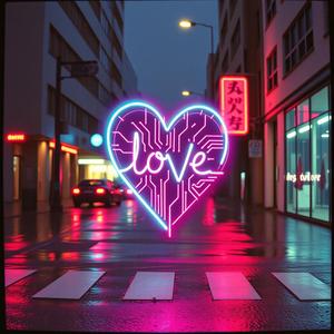 Neon Graffiti Heart