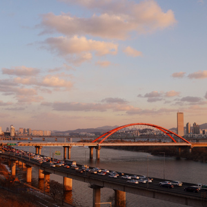 서강대교를 건너며