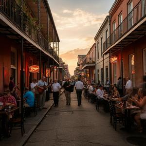 A glass of wine on Canal Street