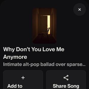 Why Don't you love me any more track 2